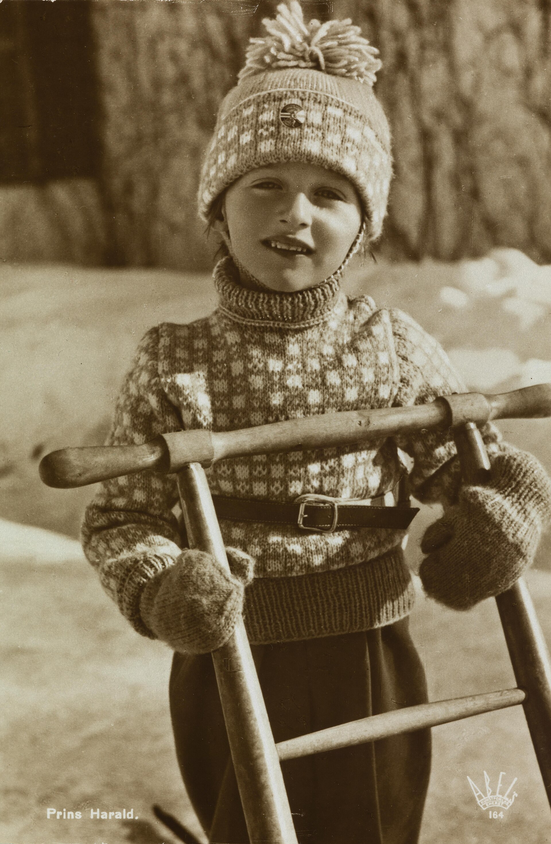 Prins Harald på Skaugum i mars 1940