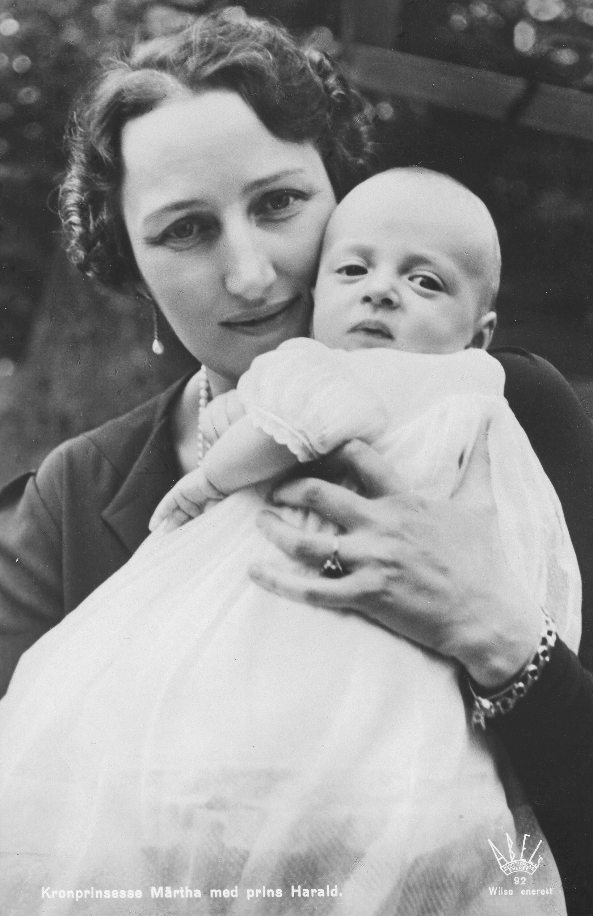 Kronprinsesse Märtha sammen med prins Harald